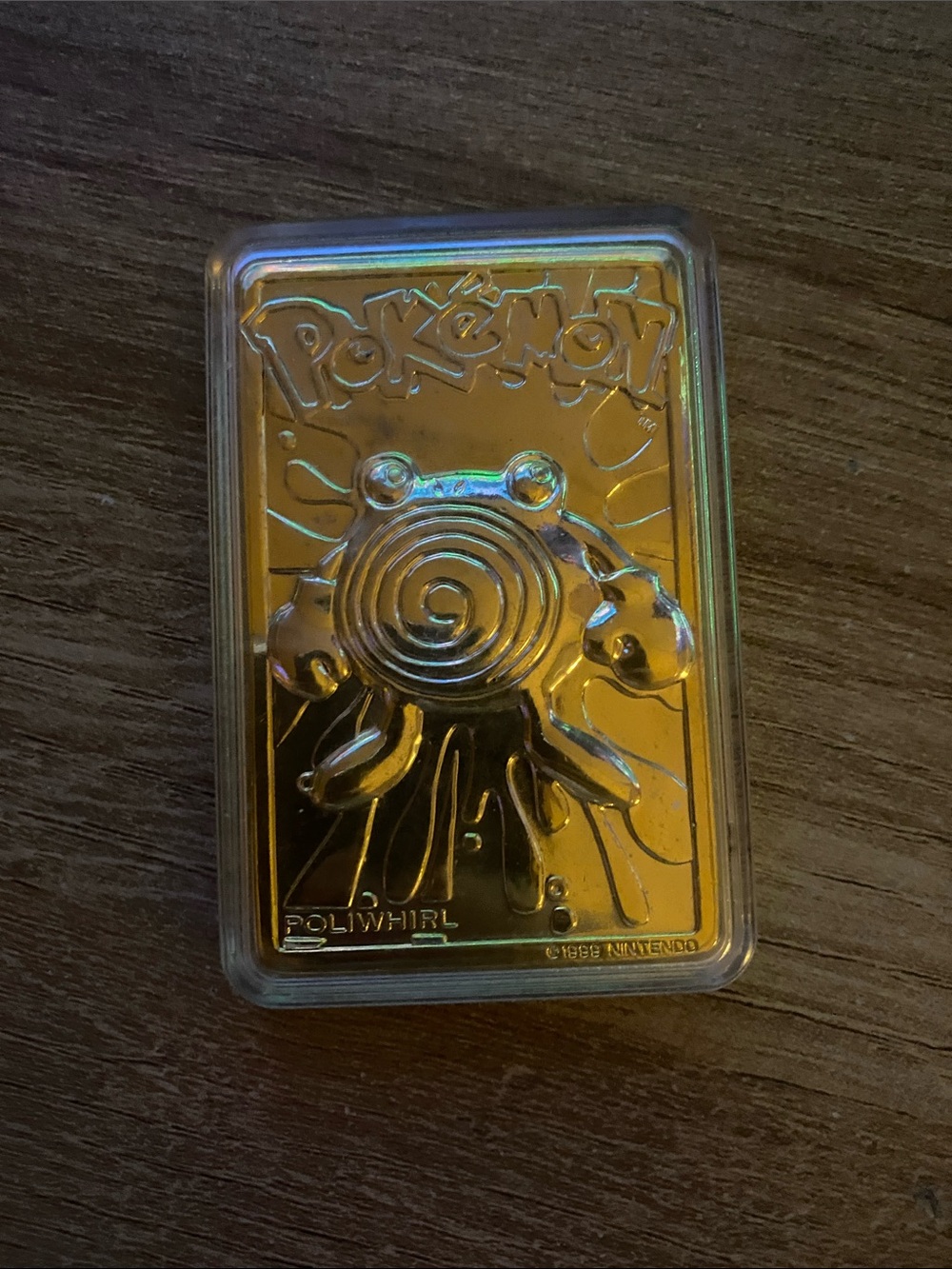 1999 Nintendo Pokémon Gold Poliwhirl Collectible Card/Bar